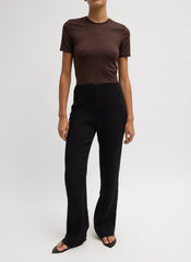 Viscose Plisse Corbit Pant | Tibi Black