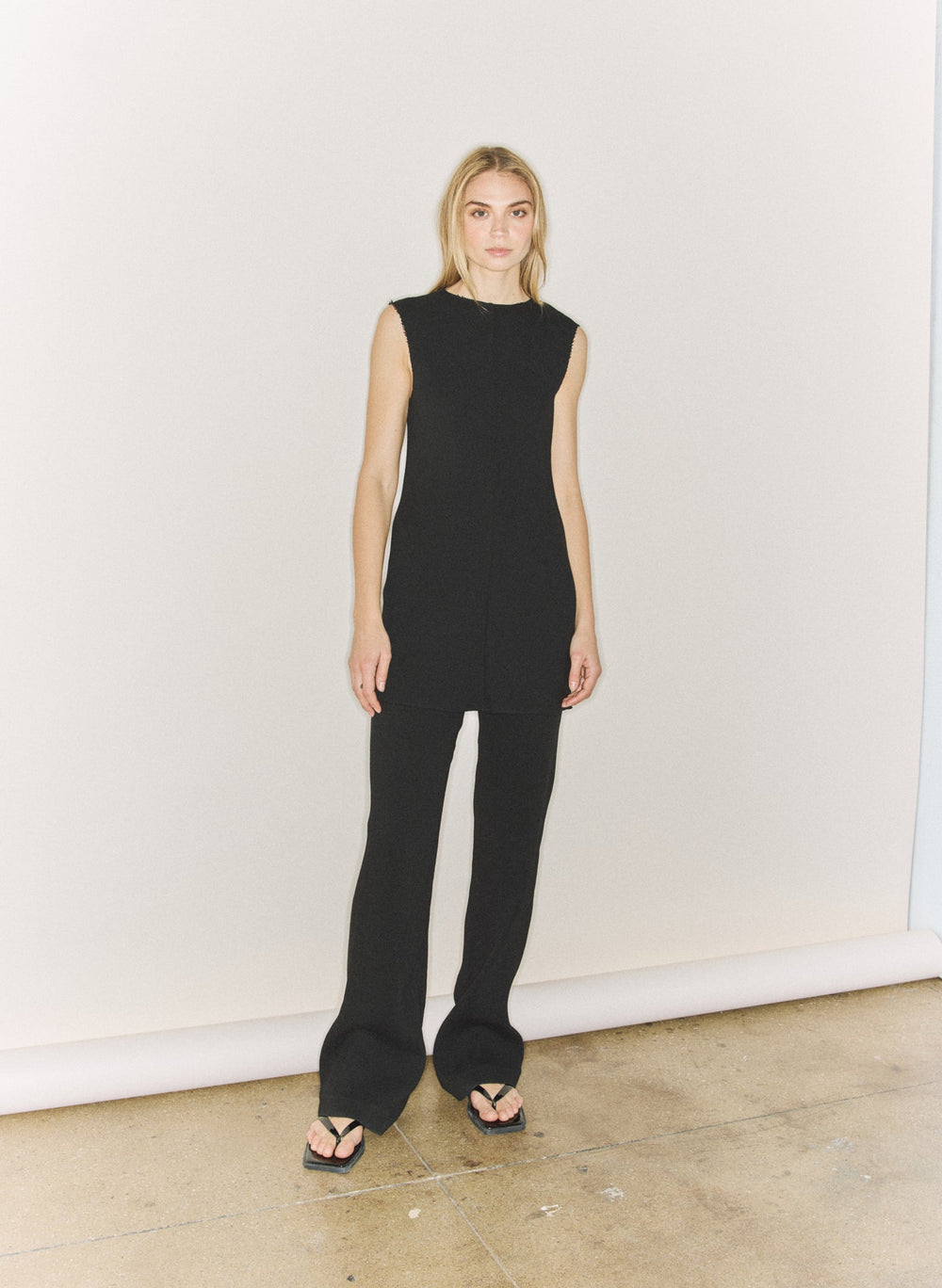 Viscose Plisse Corbit Pant | Tibi Black