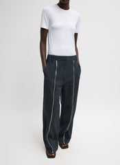 Nylon Zipper Trouser | Tibi Black