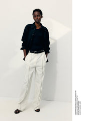 Nylon Zipper Trouser | Tibi White