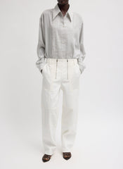 Patchwork Twill Cargo Fischer Jean | Tibi White