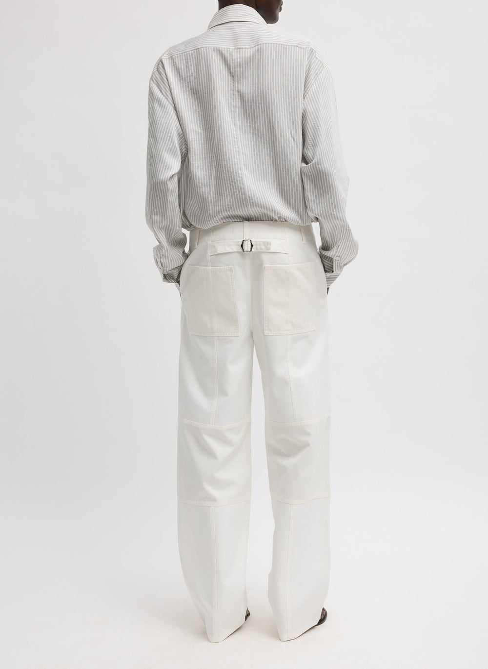 Patchwork Twill Cargo Fischer Jean | Tibi White