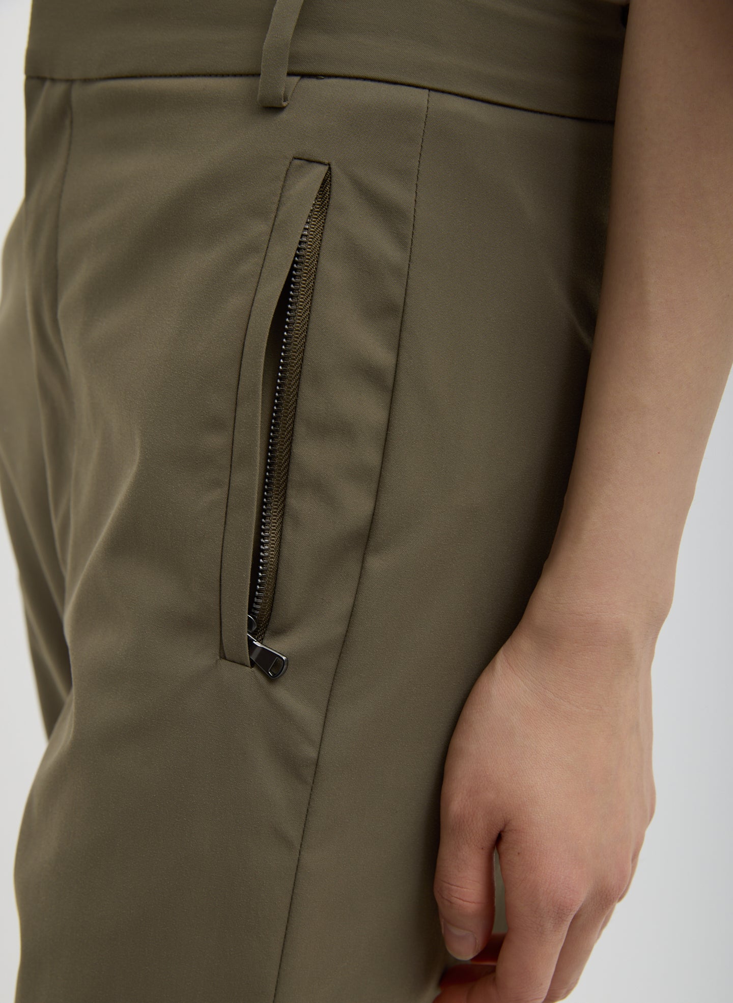 Tech Suiting Mark Trouser | Tibi Dark Hazelnut