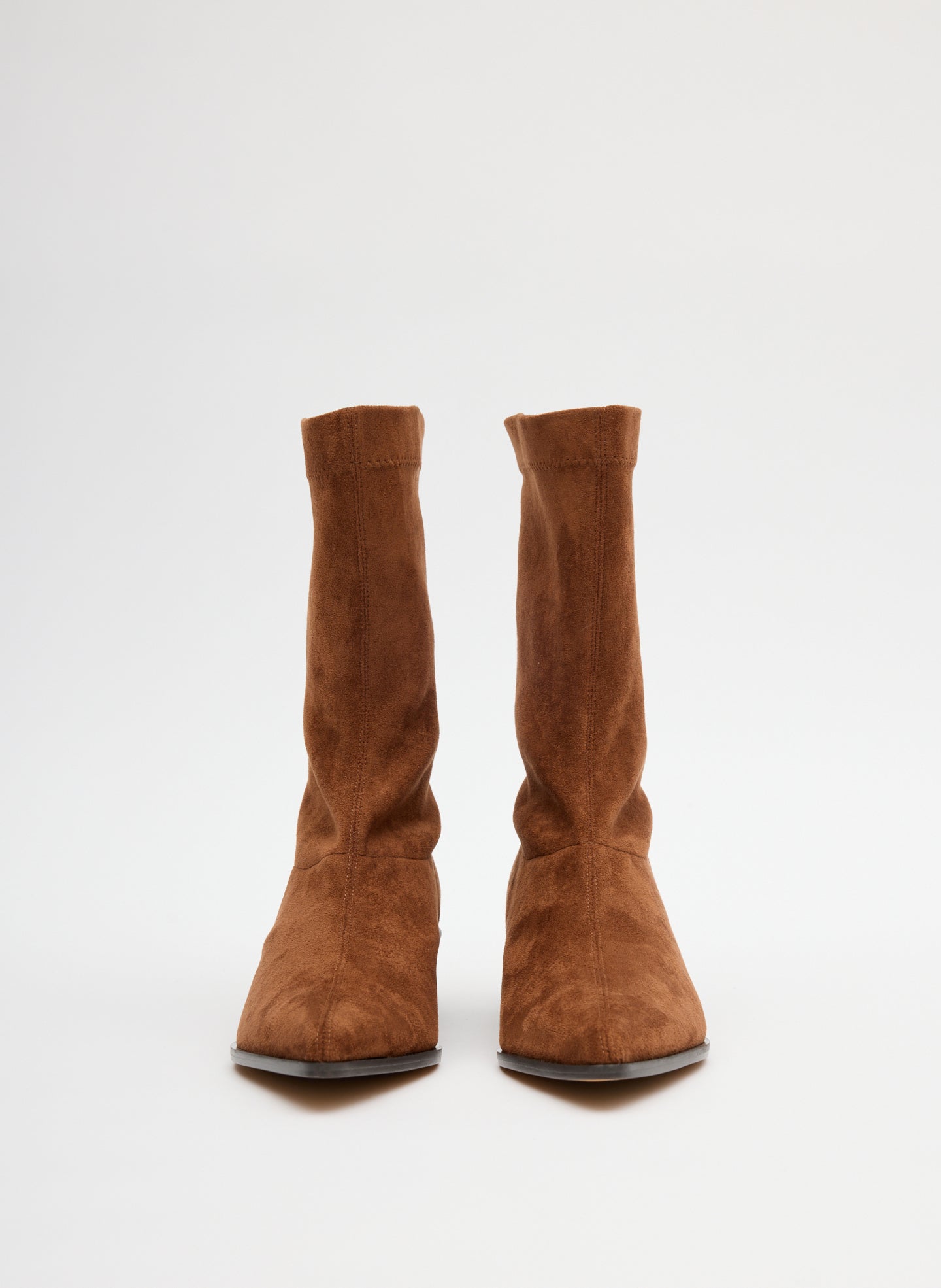 Faux Suede Leo Boot | Tibi Light Brown