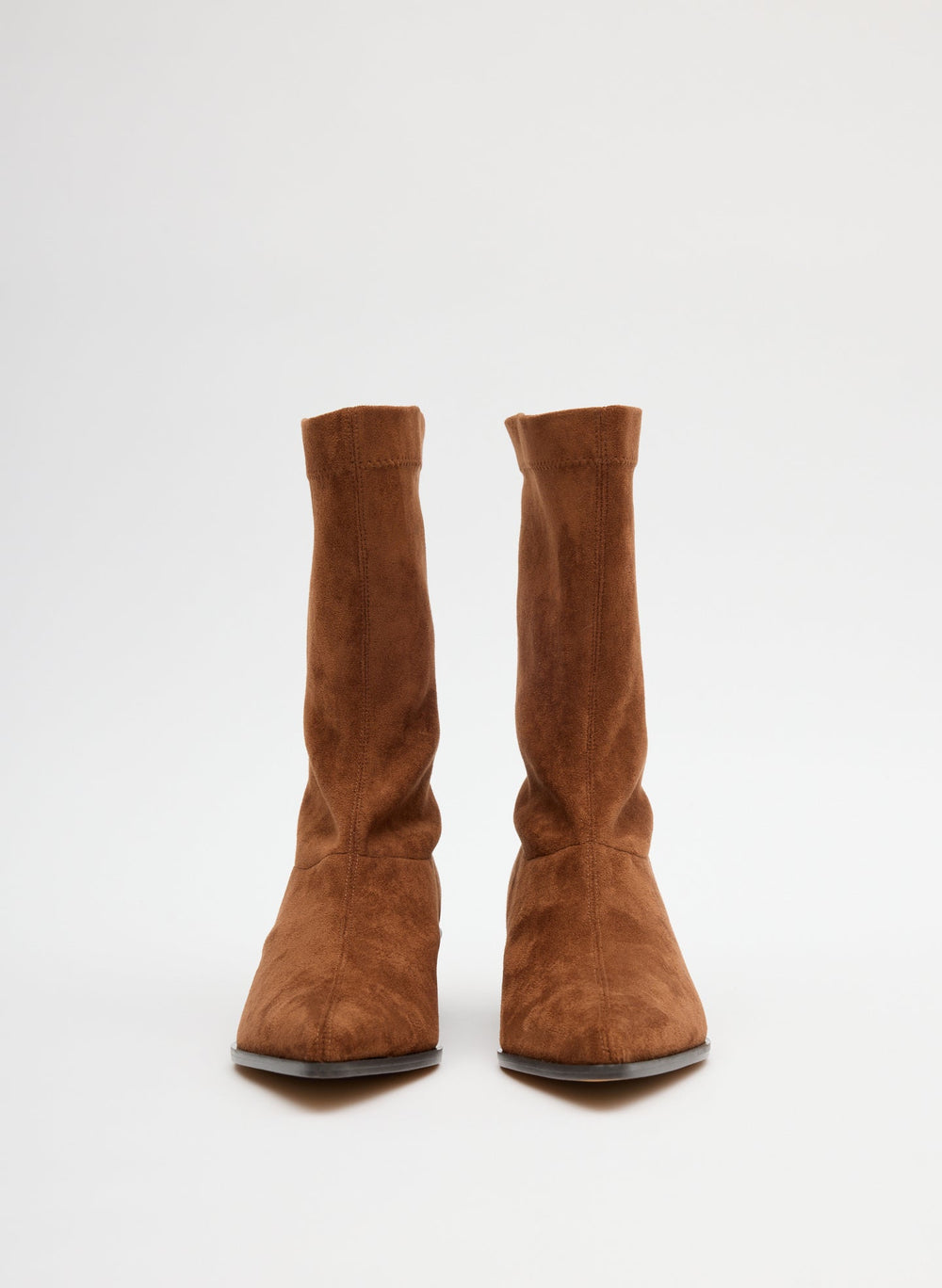 Faux Suede Leo Boot | Tibi Light Brown
