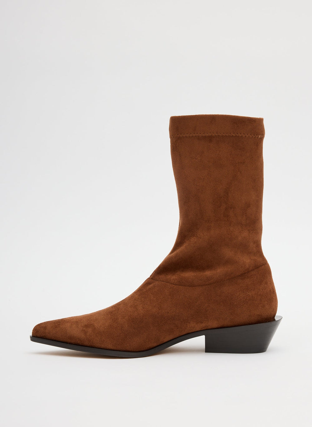 Faux Suede Leo Boot | Tibi Light Brown