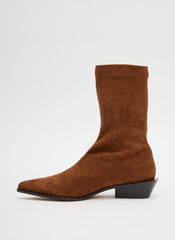 Faux Suede Leo Boot | Tibi Light Brown
