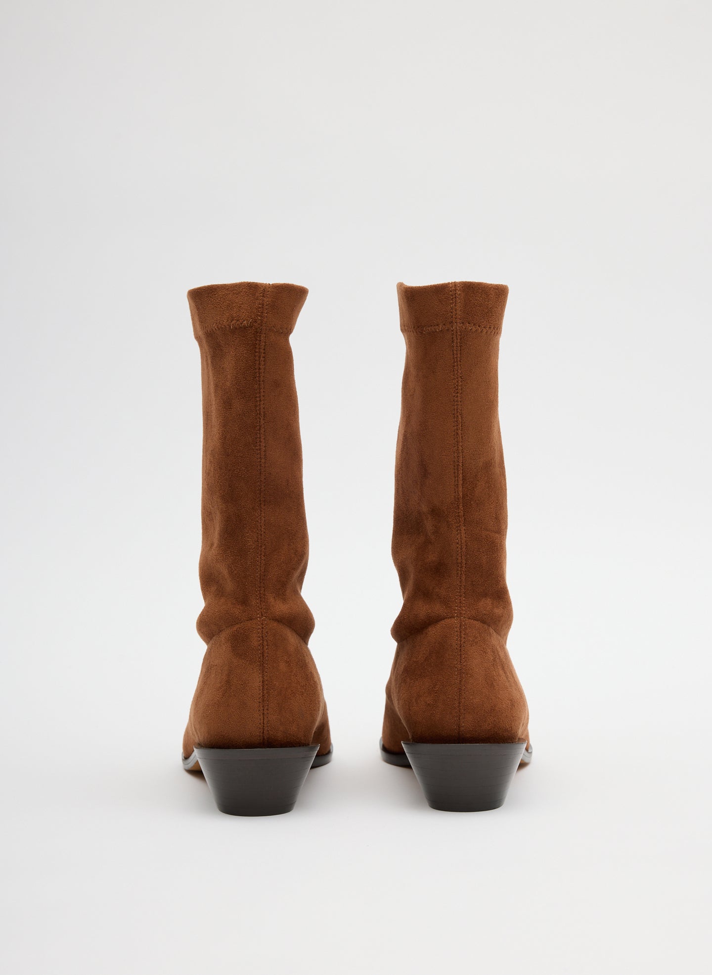 Faux Suede Leo Boot | Tibi Light Brown