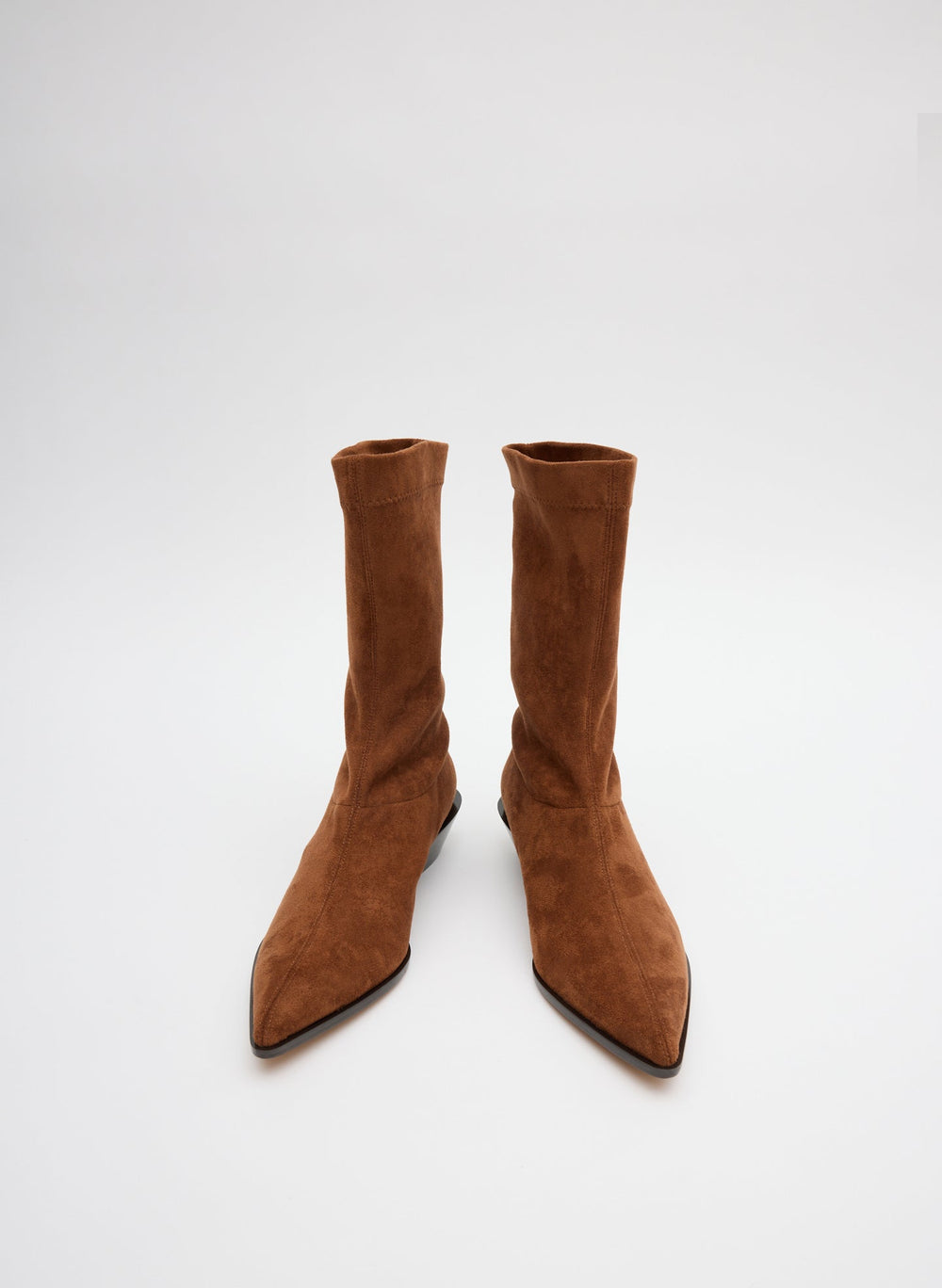 Faux Suede Leo Boot | Tibi Light Brown