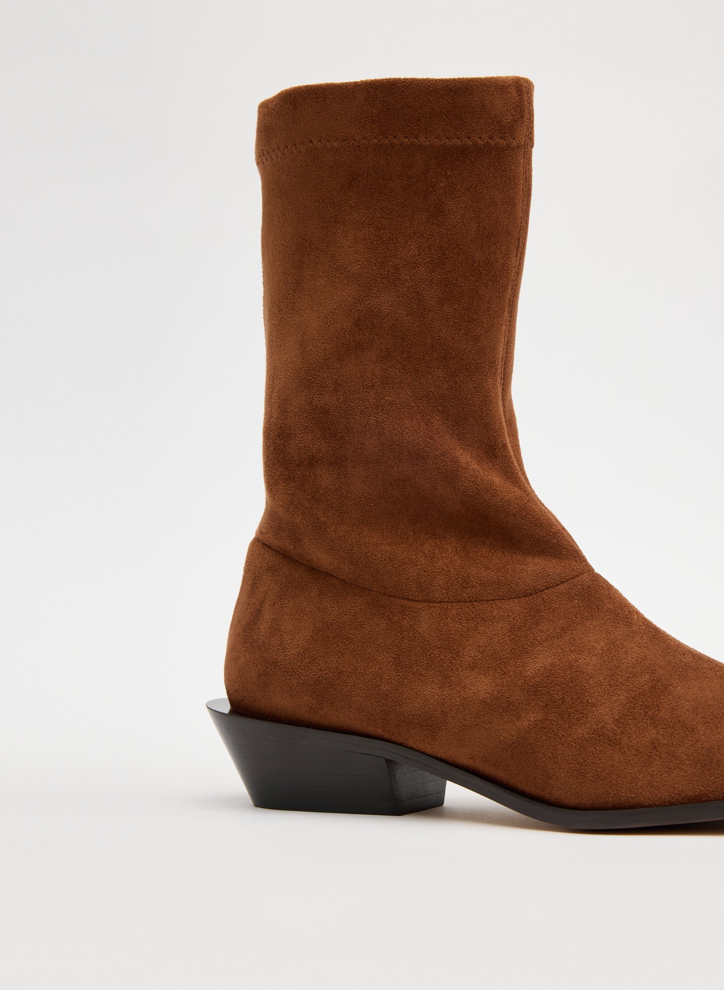 Faux Suede Leo Boot | Tibi Light Brown