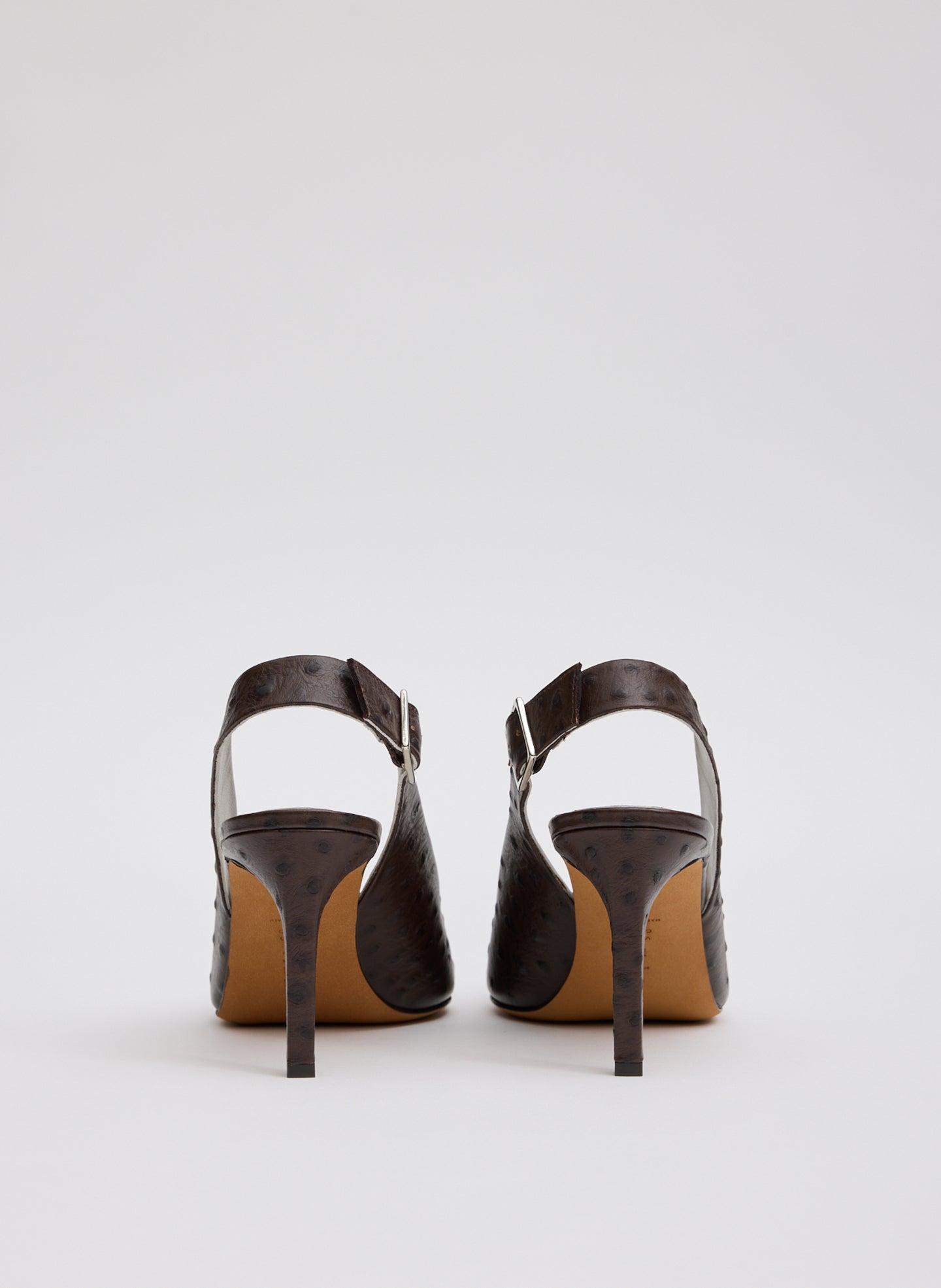 Ostrich Print Reyner Pump | Tibi Dark Brown