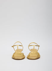 Christopher Metallic Nappa Heel | Tibi Gold
