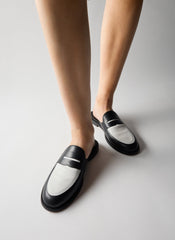 Herbert Slide | Tibi Black/White