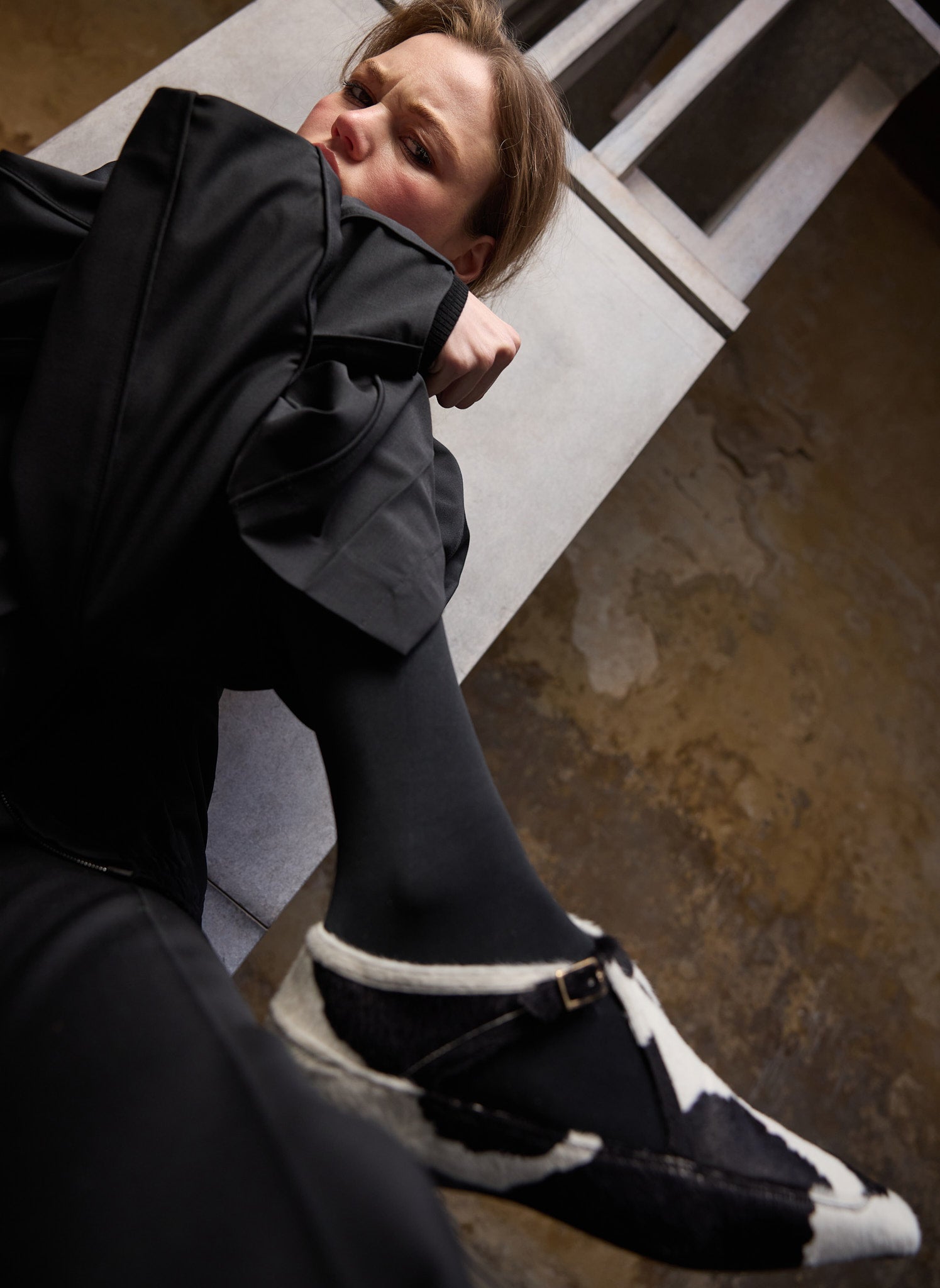 Somerset Flat | Tibi Black/White