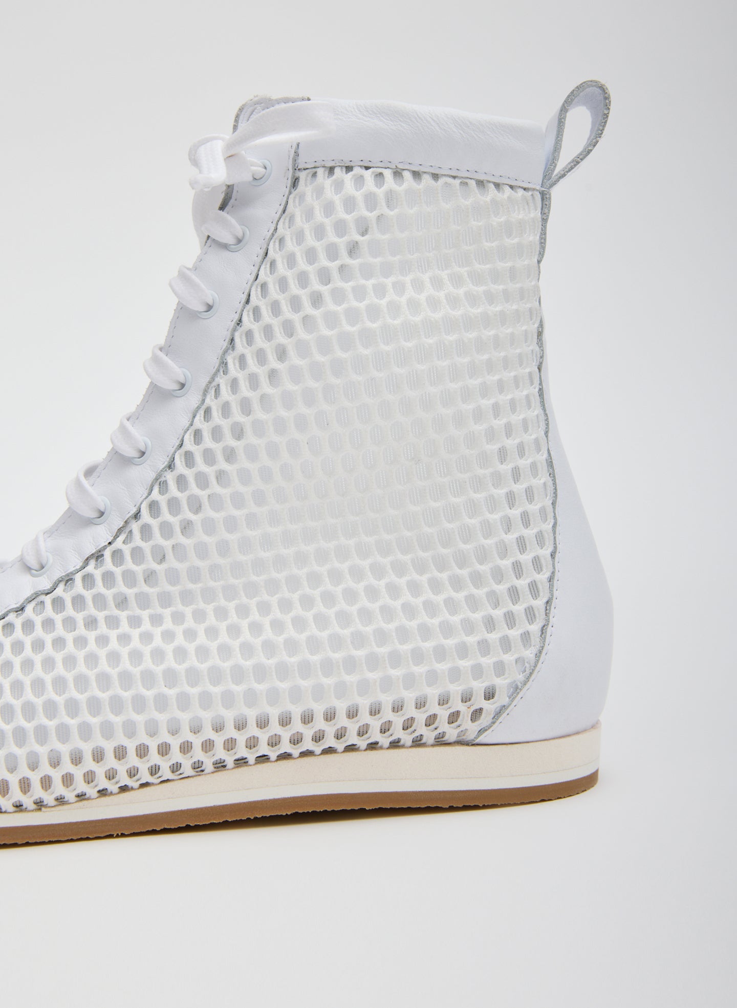 Seth Mesh High Top Sneaker | Tibi White