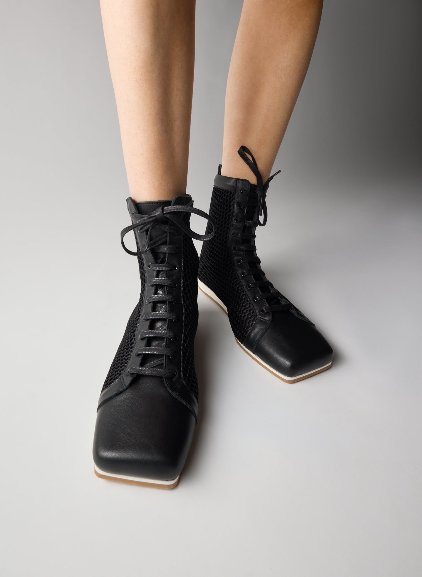 Seth Mesh High Top Sneaker | Tibi Black