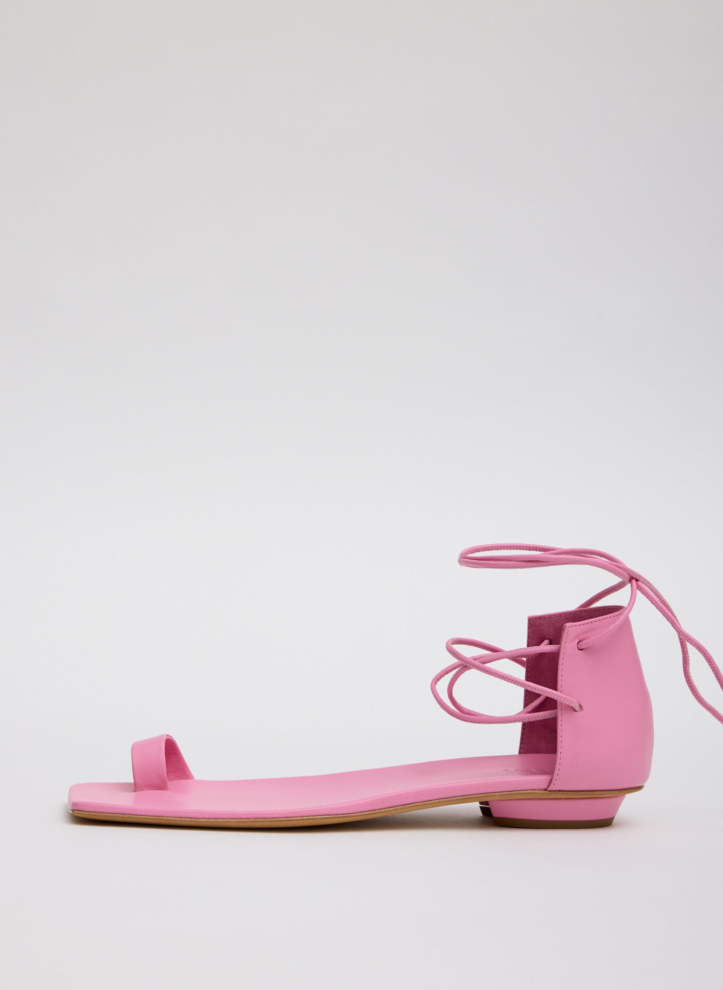Ali Lace-Up Short Sandal | Tibi Pink