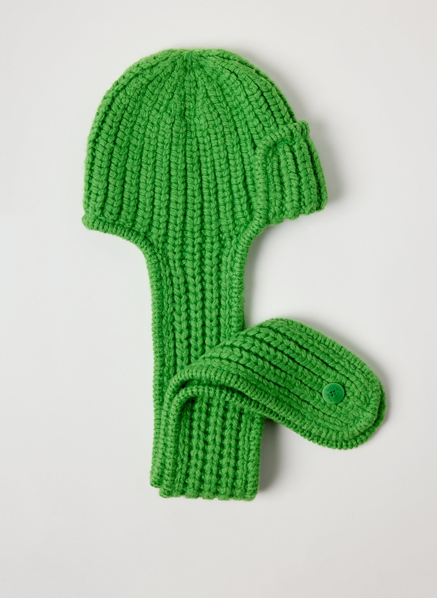 Cozy Trapper Scarf Hat | Tibi Green