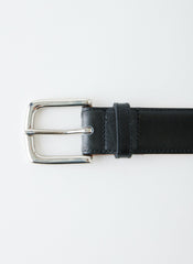 Classic Men's Leather Belt | Tibi Black