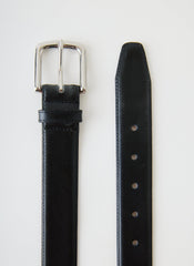 Classic Men's Leather Belt | Tibi Black