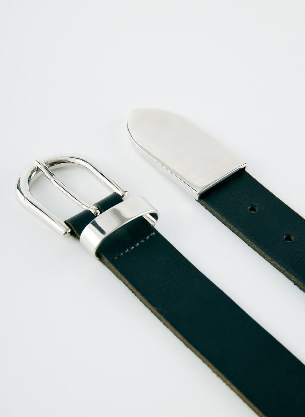 Carlos Leather Belt | Tibi Black