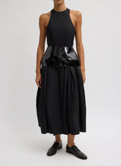 PVC Peplum Belt | Tibi Black