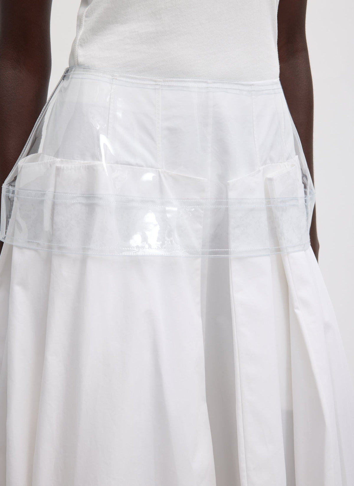 PVC Peplum Belt | Tibi Clear