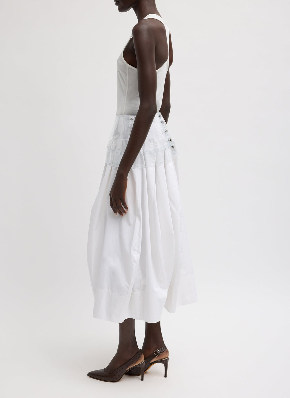 PVC Peplum Belt | Tibi Clear