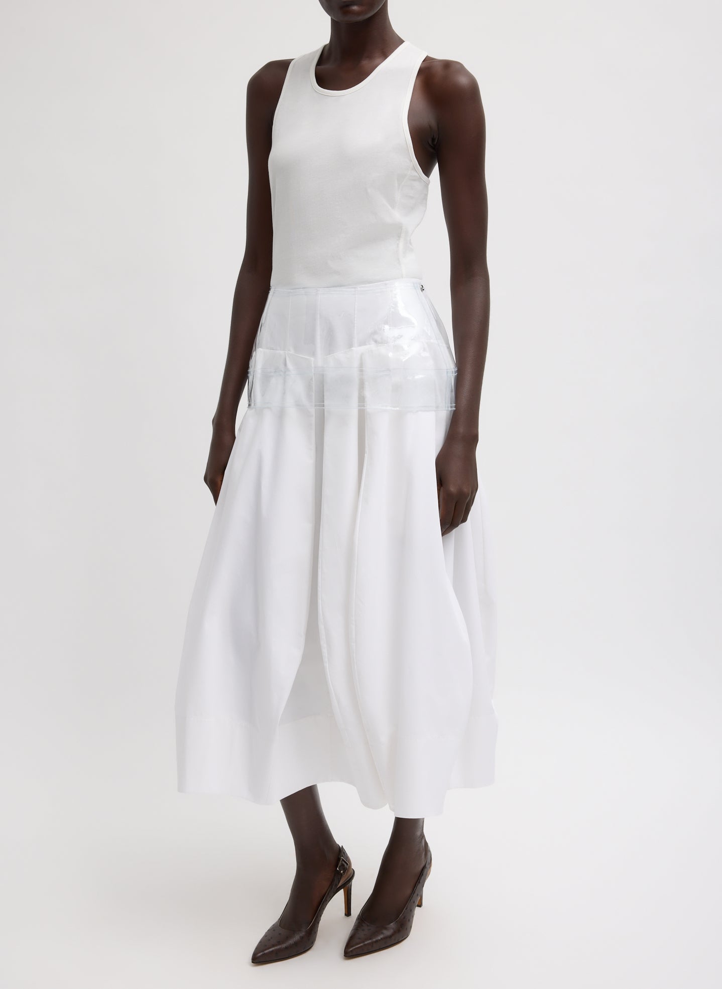 PVC Peplum Belt | Tibi Clear