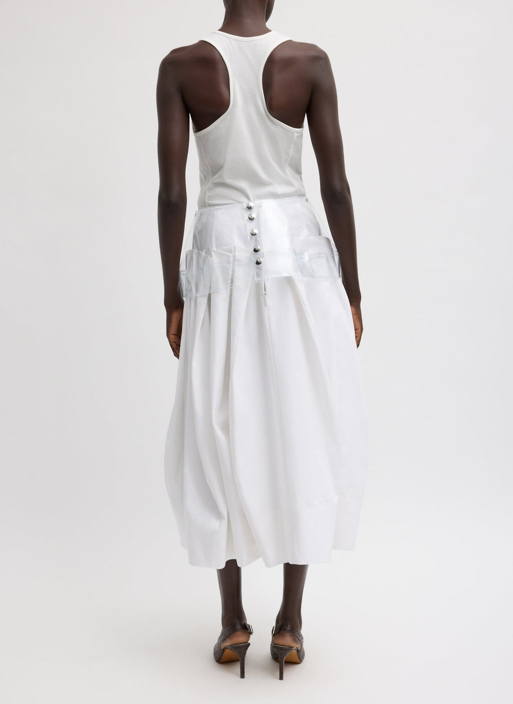 PVC Peplum Belt | Tibi Clear