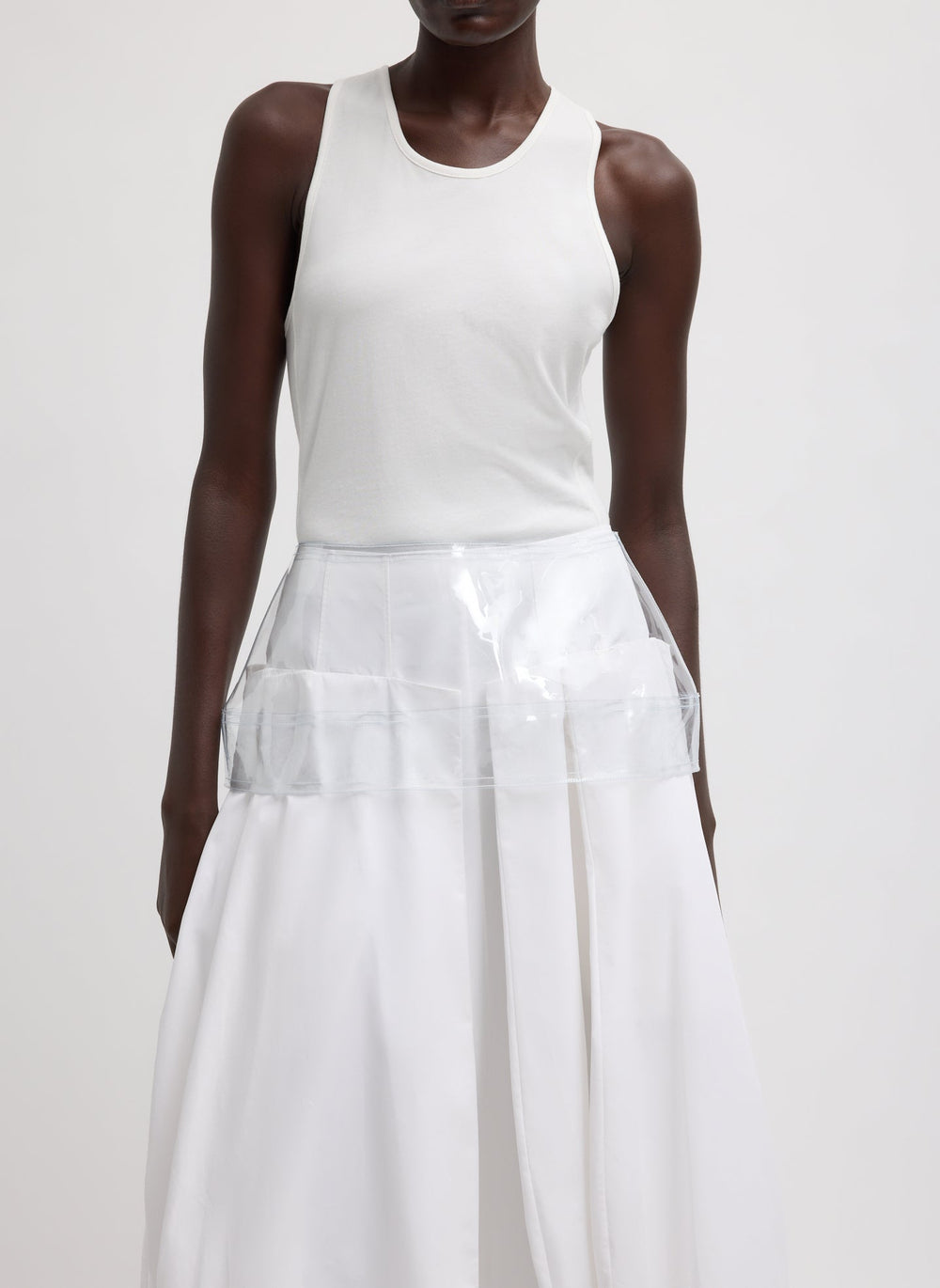 PVC Peplum Belt | Tibi Clear