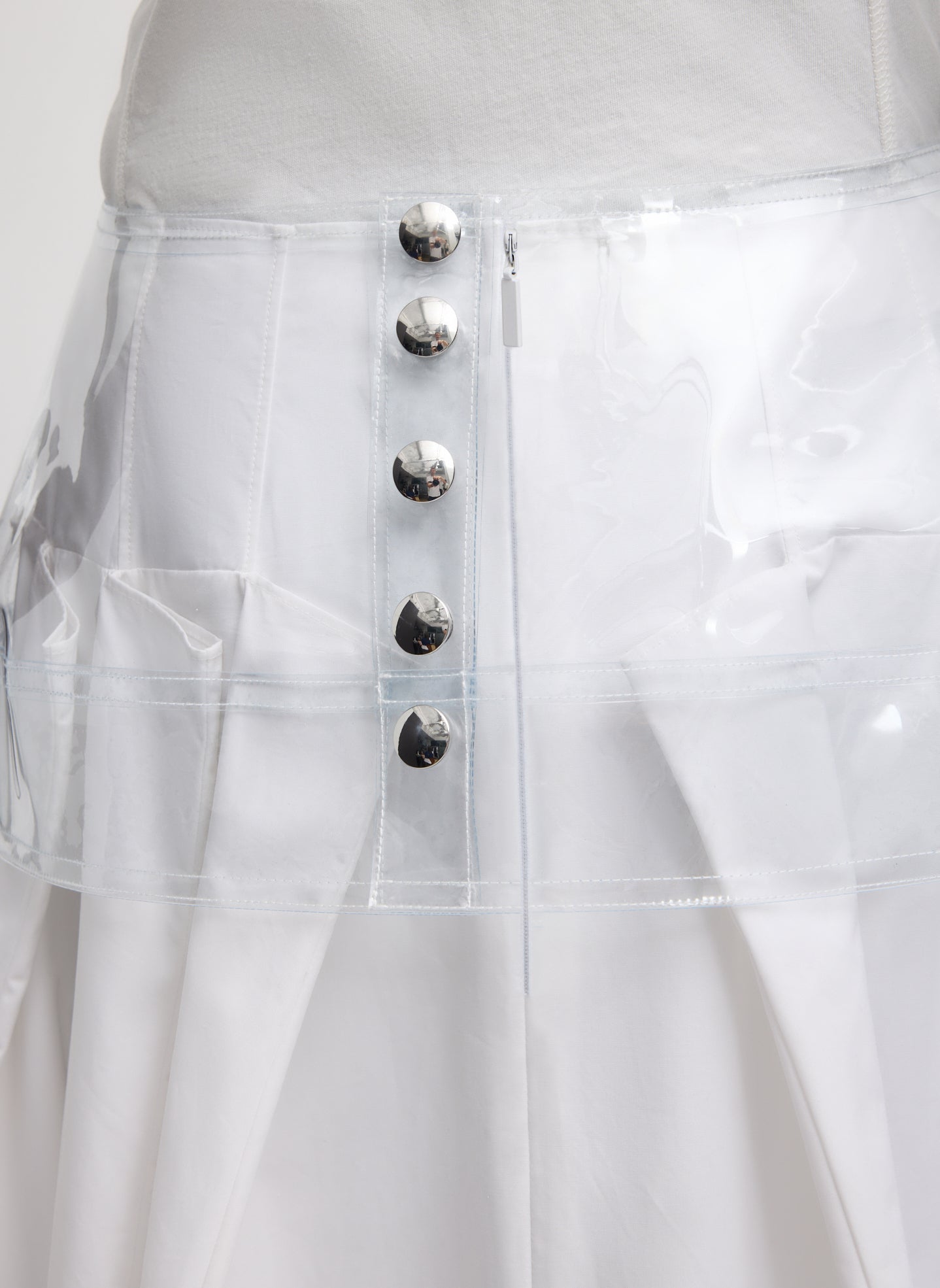PVC Peplum Belt | Tibi Clear
