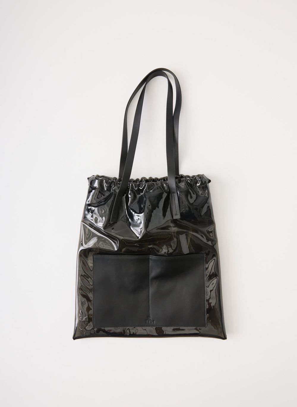 Ruched Lucas Bag | Tibi Clear Black