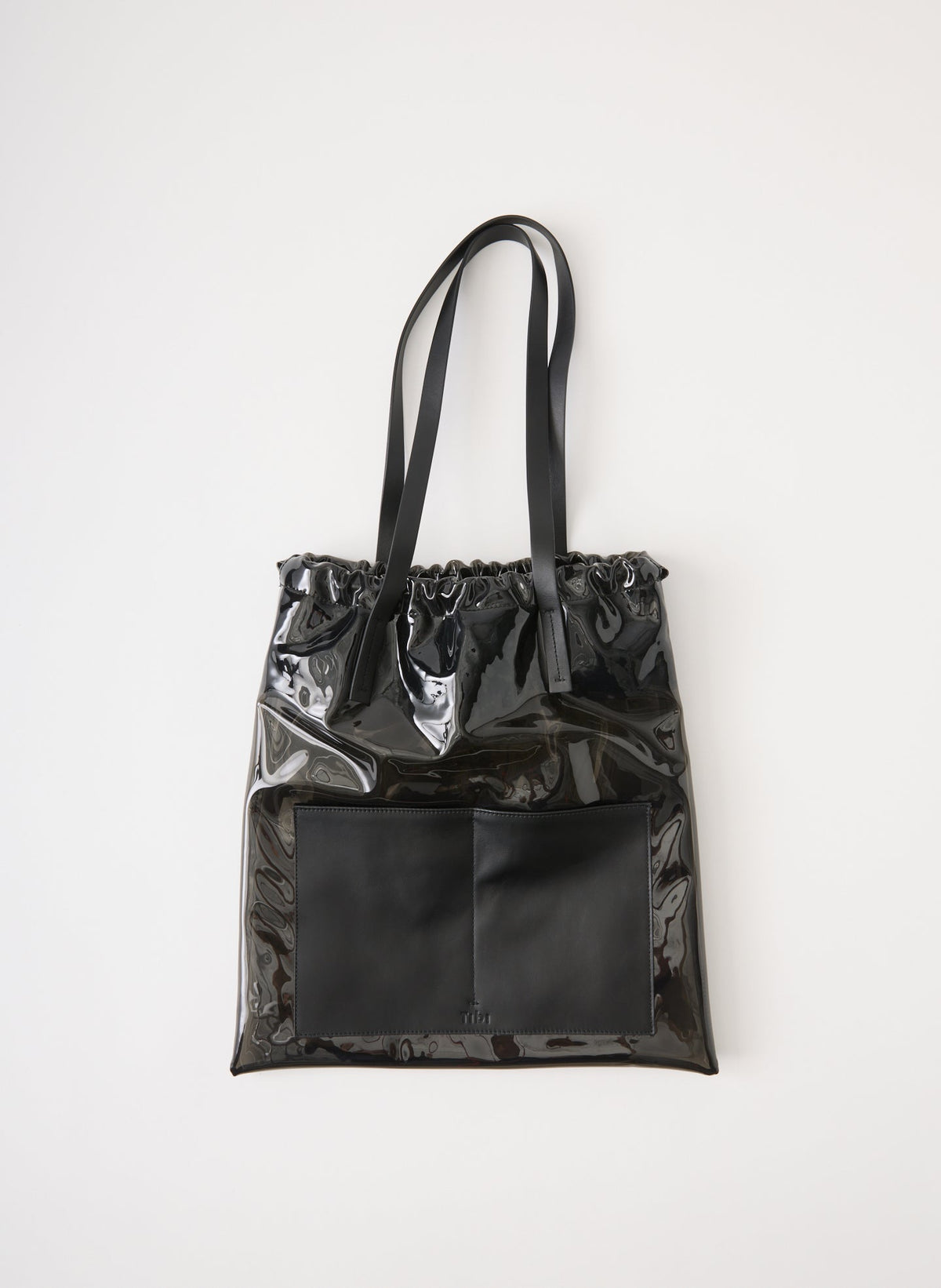 Ruched Lucas Bag | Tibi Clear Black