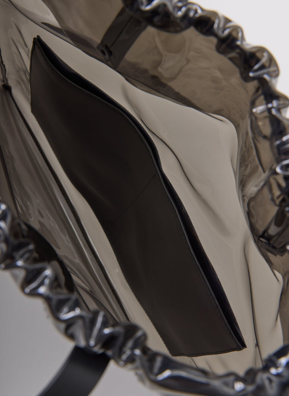 Ruched Lucas Bag | Tibi Clear Black