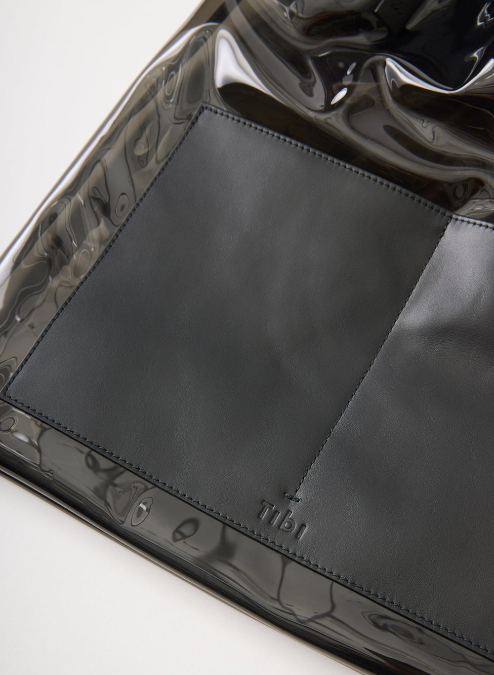 Ruched Lucas Bag | Tibi Clear Black
