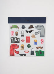 Borg Dress Up Sticker Sheet | Tibi Multi