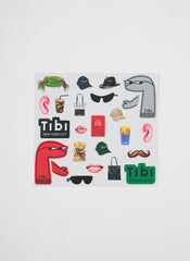 Borg Dress Up Sticker Sheet | Tibi Multi
