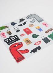 Borg Dress Up Sticker Sheet | Tibi Multi