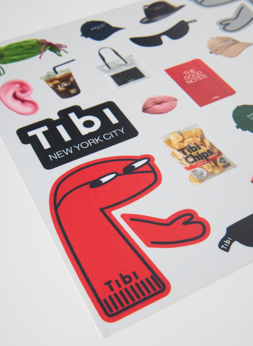 Borg Dress Up Sticker Sheet | Tibi Multi