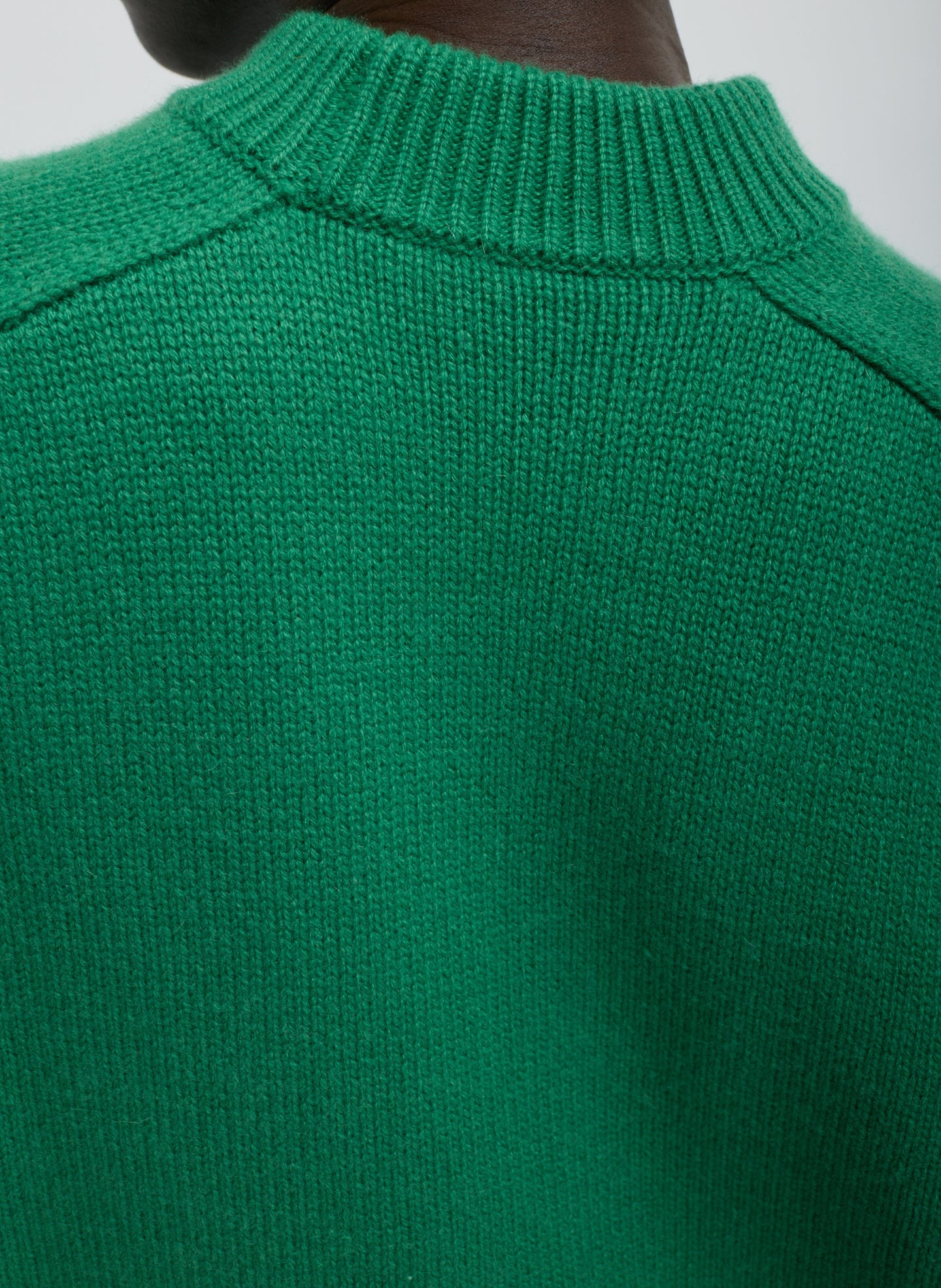 Cashmere Crewneck Oversized Pullover Sweater | Tibi Green