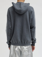 Double Faced Cashmere Hoodie | Tibi Medium Heather Grey