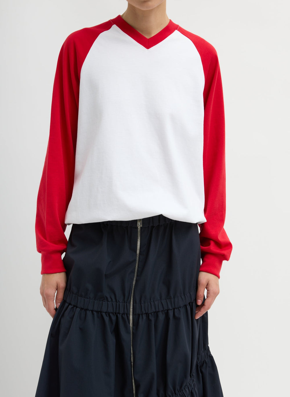 Perfect T-Shirt Vintage Sweatshirt | Tibi Red Multi