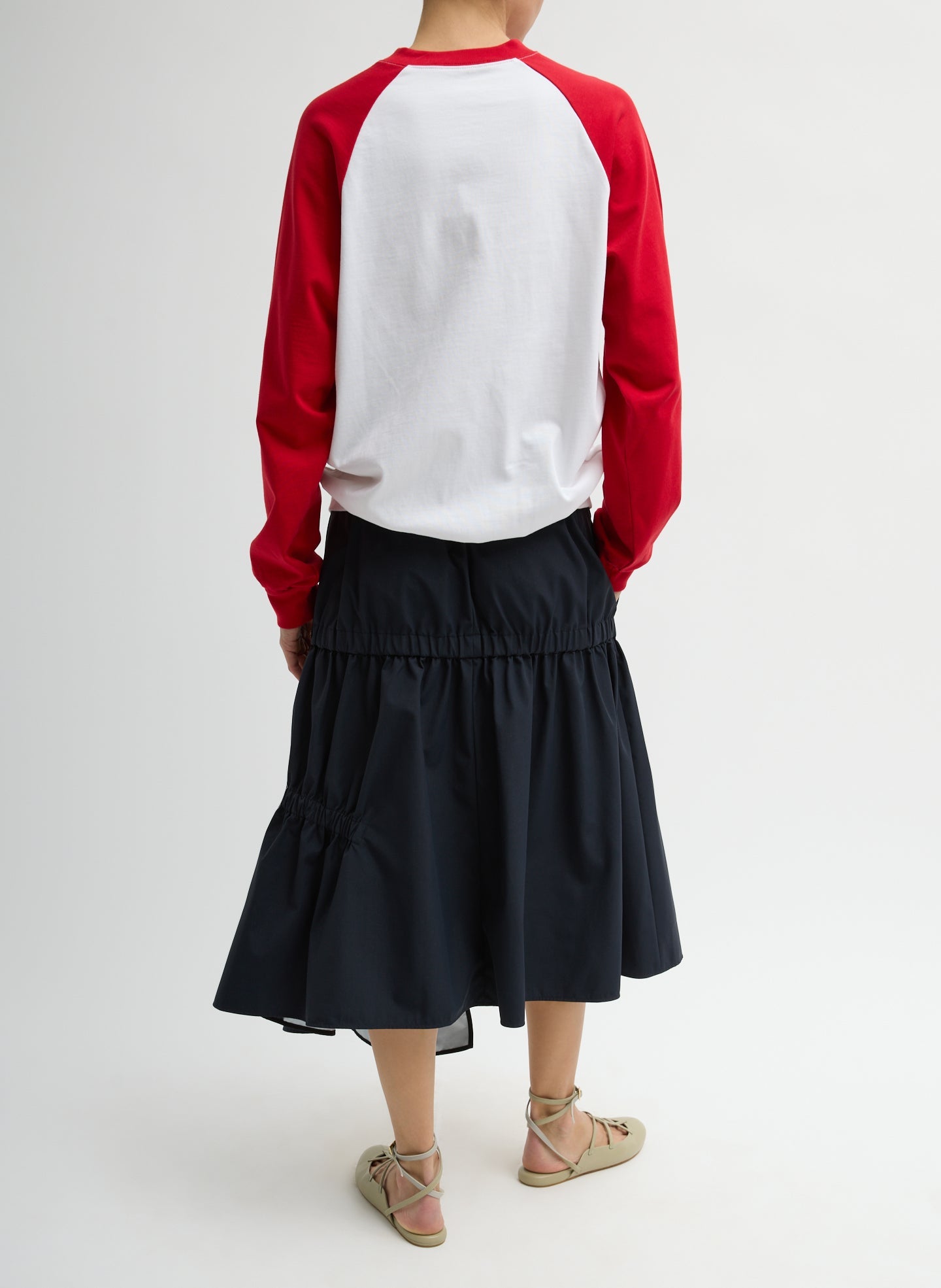 Perfect T-Shirt Vintage Sweatshirt | Tibi Red Multi