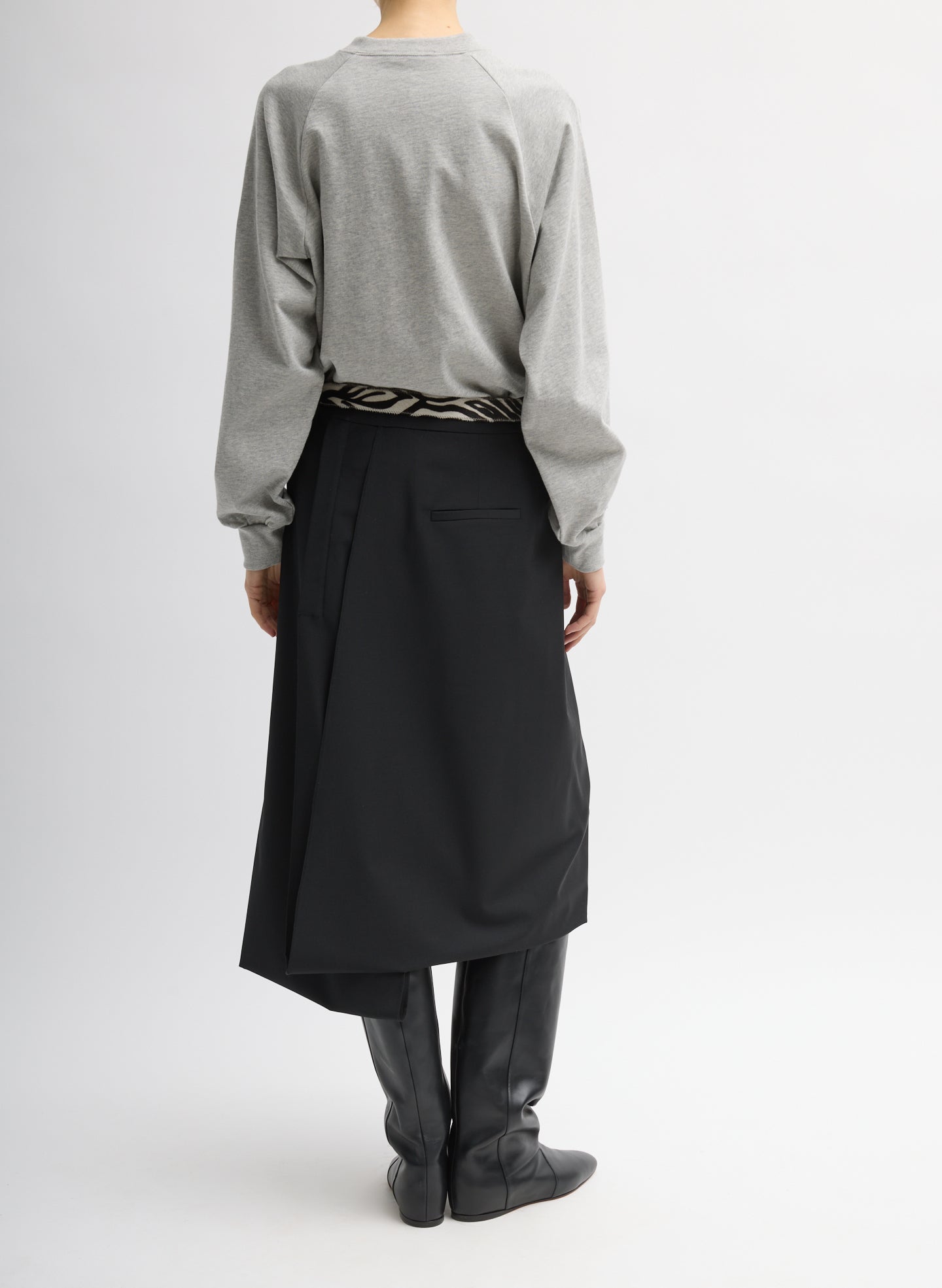 Perfect T-Shirt Vintage Sweatshirt | Tibi Heather Grey