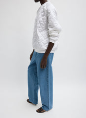 Cozy Quilting Sweatshirt | Tibi White
