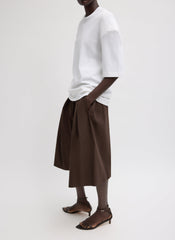 Perfect Hinged Sleeve T-Shirt | Tibi White