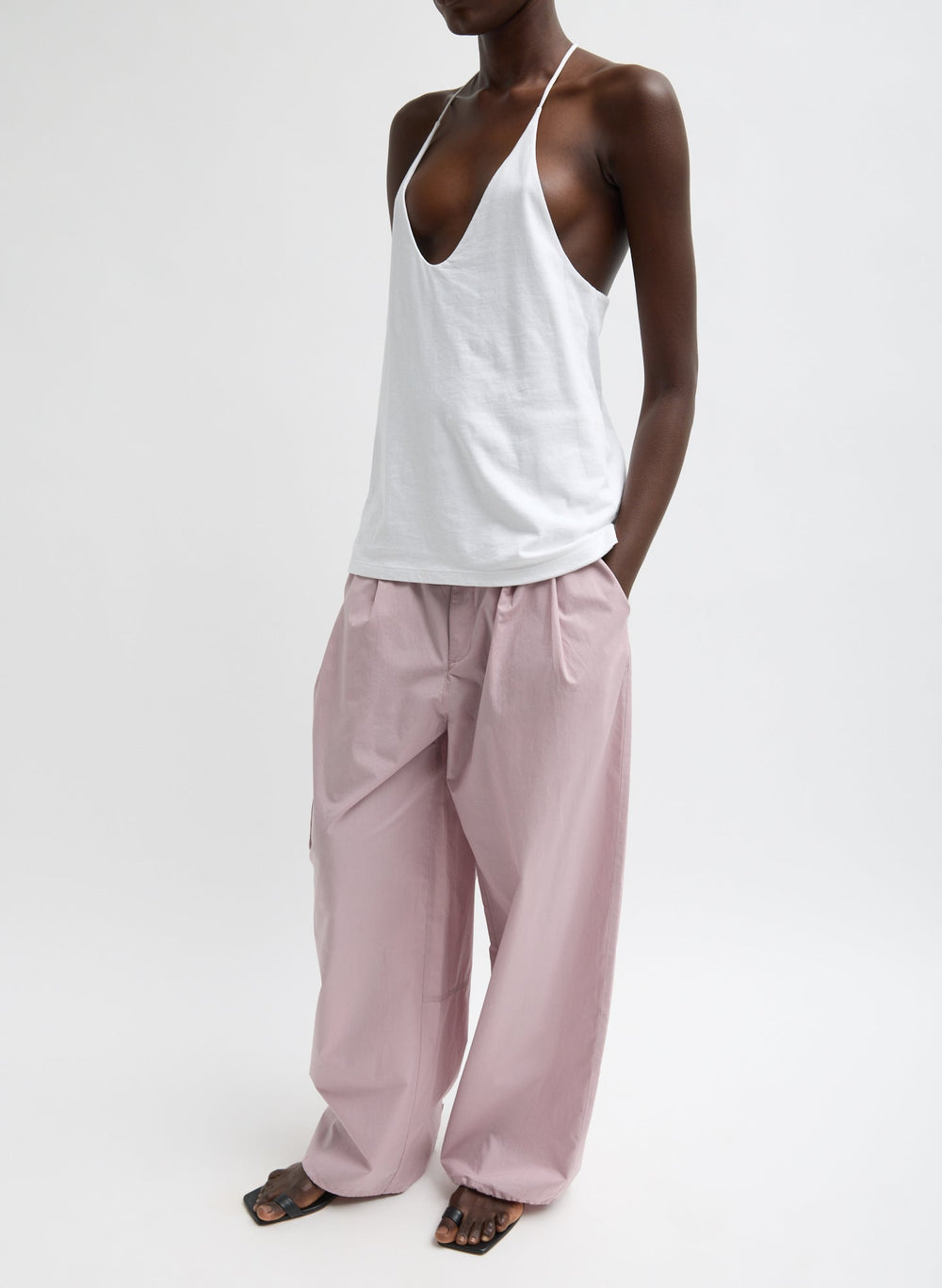 Racerback Tank | Tibi White
