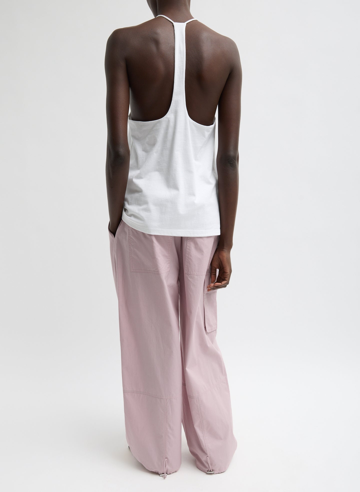 Racerback Tank | Tibi White
