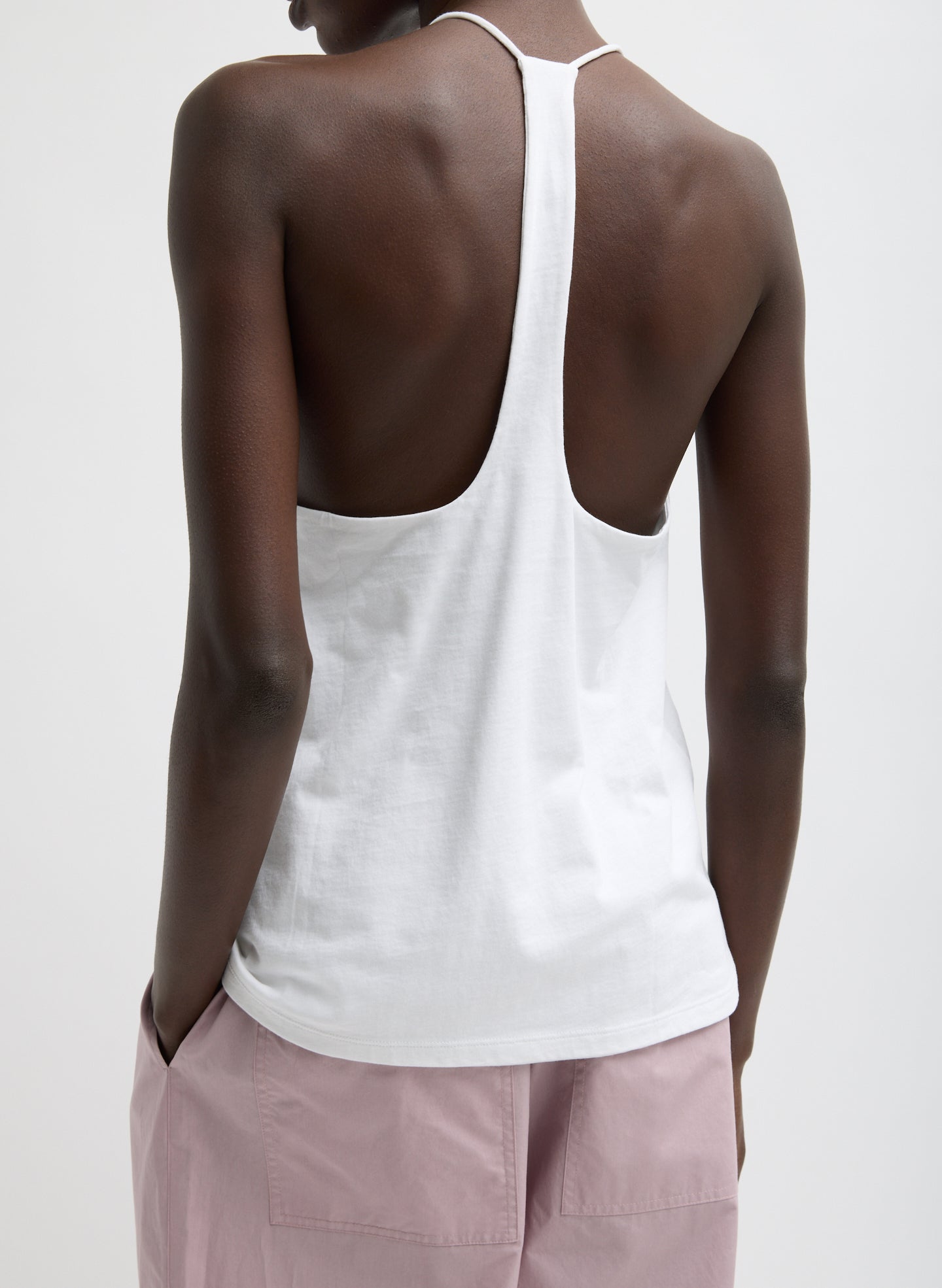 Racerback Tank | Tibi White